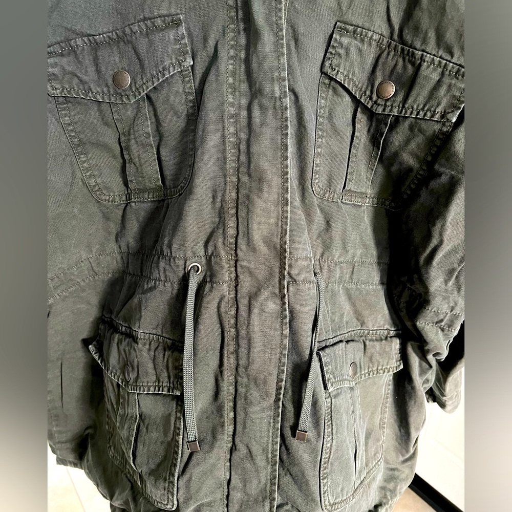 American Eagle Zip/Snap Button Up Hooded Jacket W… - image 2